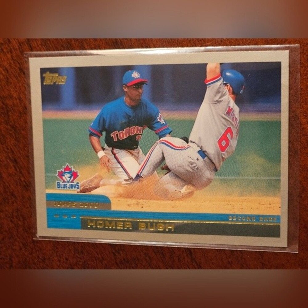 #28 Homer Bush MLB Collectible Card
